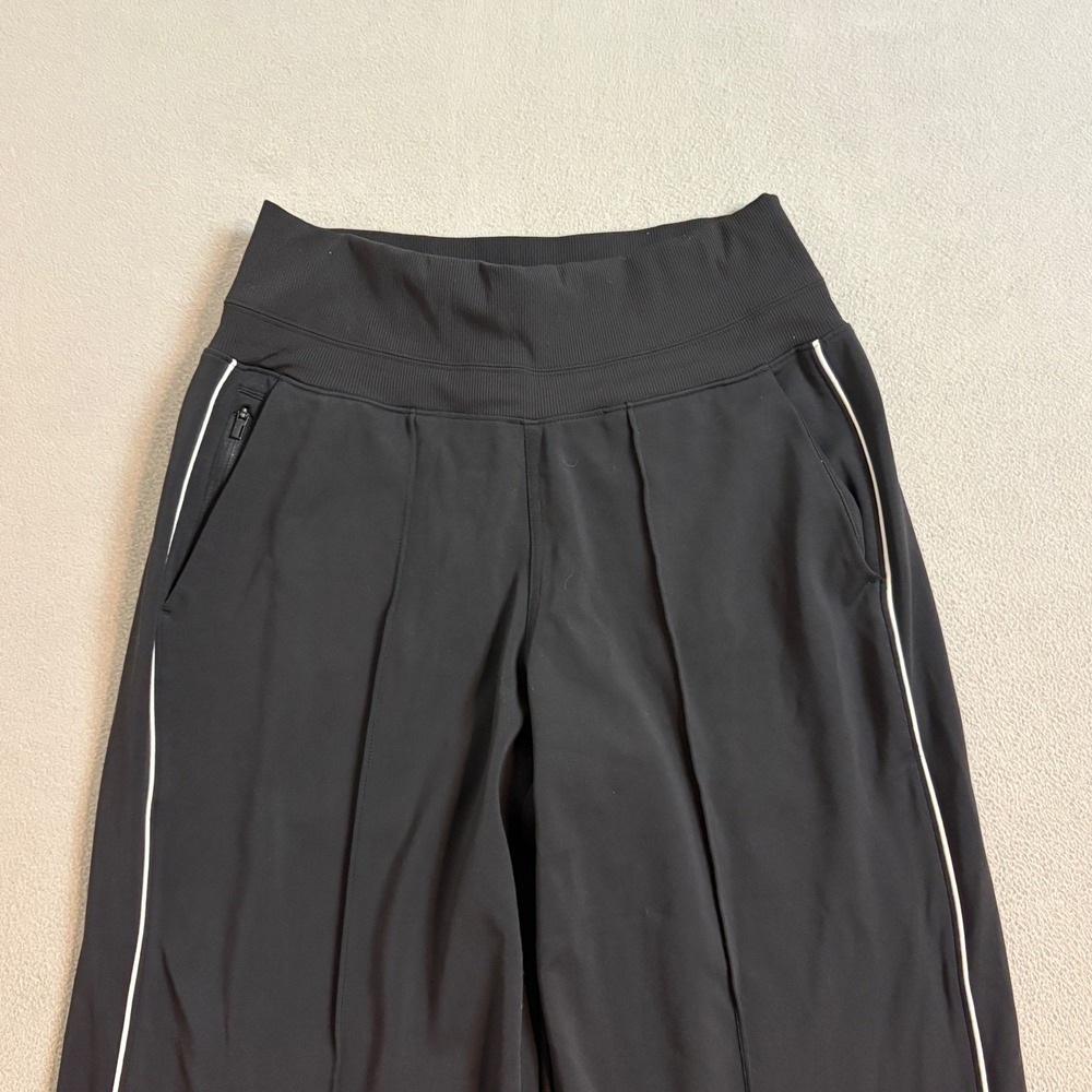 Athleta Womens Venice High Rise Track Stripe Wide leg Side Piping Small - Picture 3 of 10